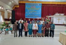 Persit Kodim 1715/Yahukimo Ikuti Ibadah Awal Tahun Organisasi Wanita Kab. Yahukimo