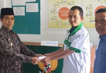 Setor Zakat ke Baznas, Begini Harapan Wabup Saiful Arif