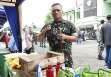 Dandim 0613/Ciamis Launching Bazar Murah di depan Markasnya Selama 2 Hari