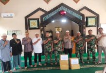 Bangun Sinergitas, Polres Lutra bersama TNI Sholat Jum’at Bersama di Polres Luwu Utara