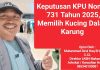 Keputusan KPU Nomor 731 Tahun 2025, Memilih Kucing Dalam Karung